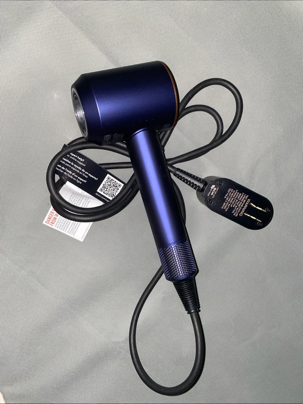 Dyson Supersonic Hairdryer HD07 Prussian Blue / Rich Copper 4 Attachments New